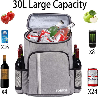 Stay cool with Backpack Cooler Leakproof Insulated Waterproof Backpack Cooler Bag, Lightweight Soft Beach Cooler Backpack for Men Women to Work Lunch Picnics Camping Hiking, 30 Cans
