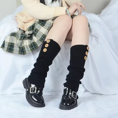 Long Socks Women Leg Warmers Knitted Warm Foot Cover White Arm Warmer Ladies Autumn Winter Crochet Socks Boot Cuffs