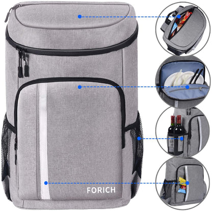 Stay cool with Backpack Cooler Leakproof Insulated Waterproof Backpack Cooler Bag, Lightweight Soft Beach Cooler Backpack for Men Women to Work Lunch Picnics Camping Hiking, 30 Cans